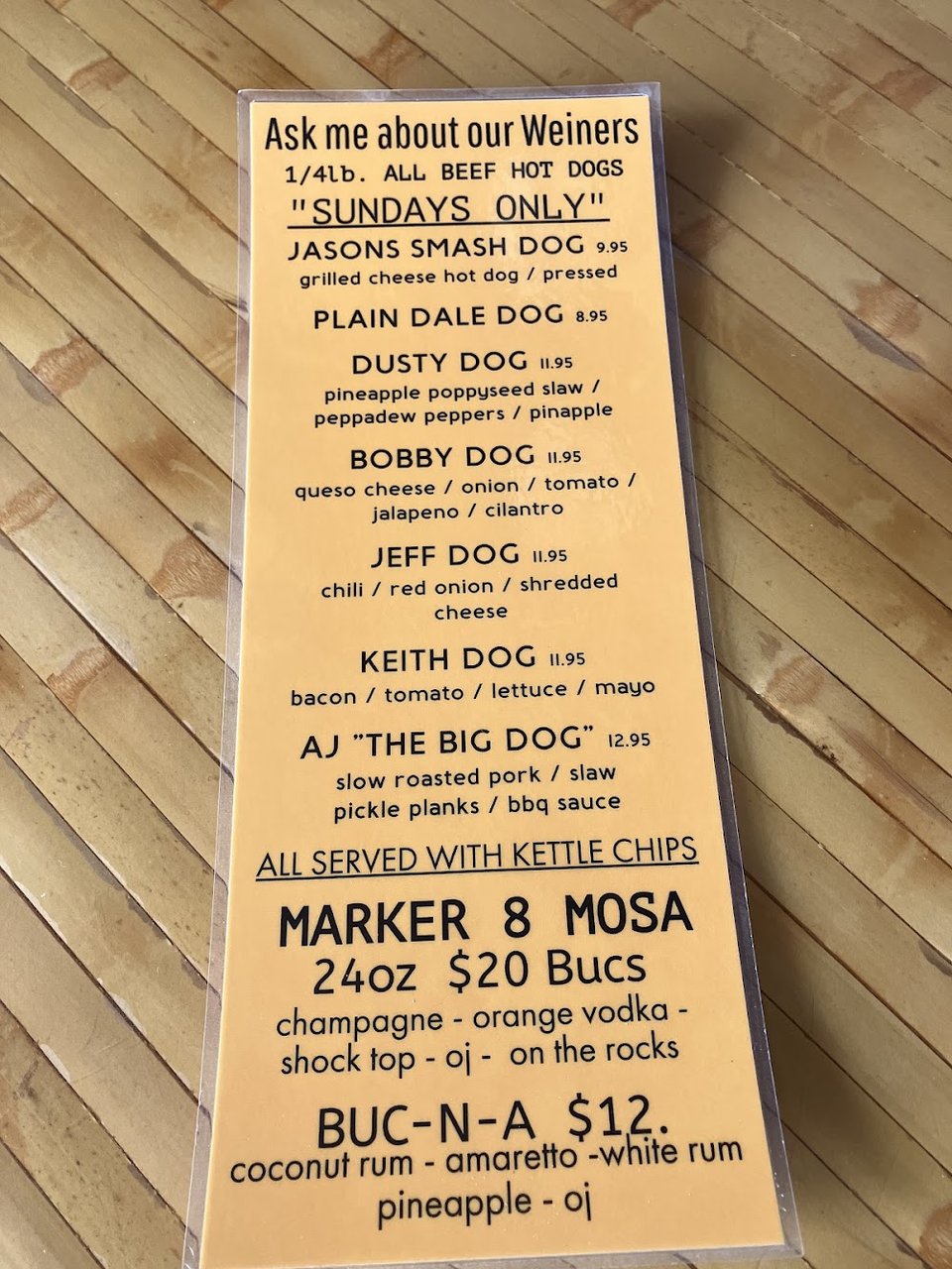 Cocktails and small plates on the menu.